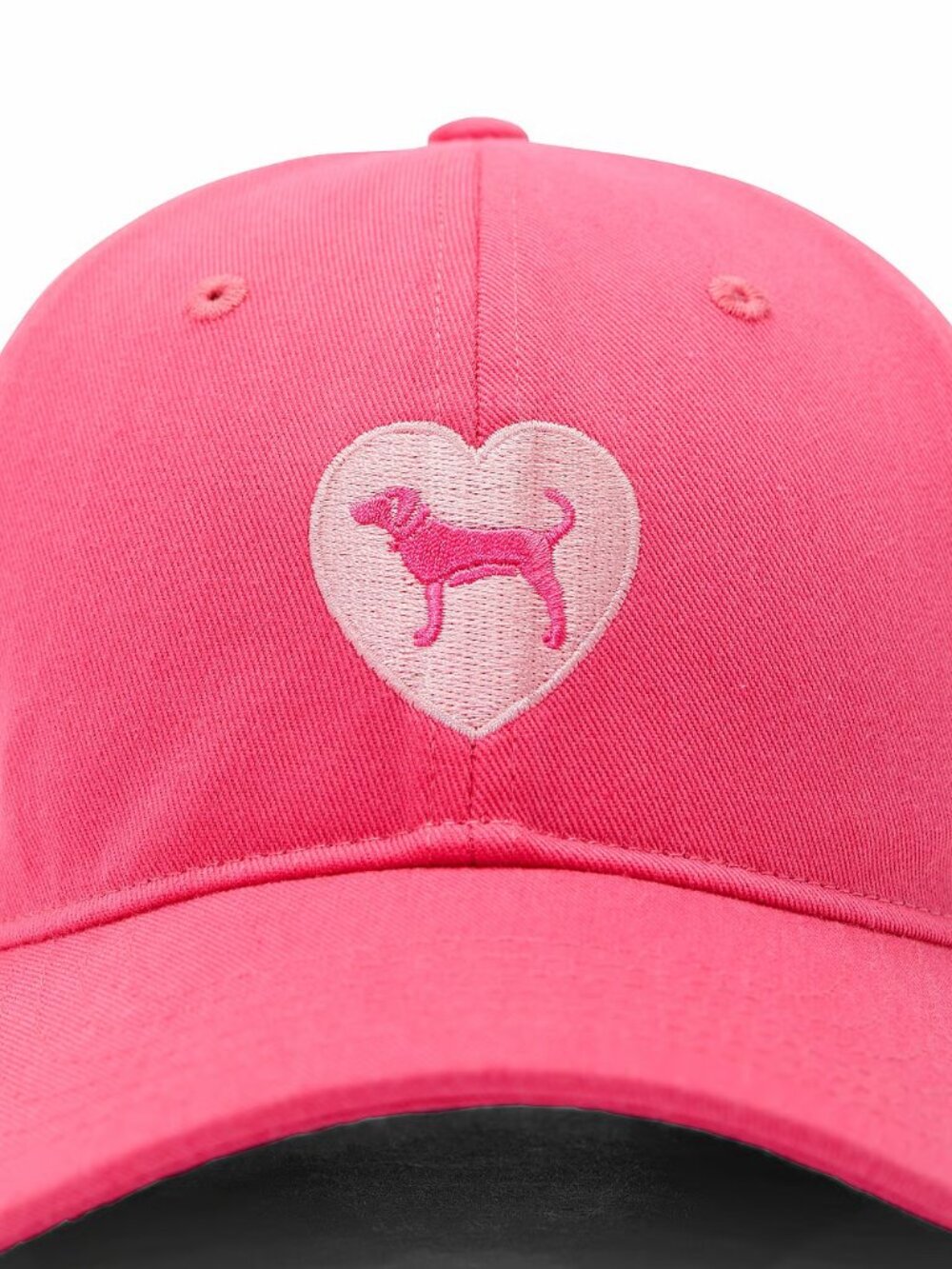 Victoria’s Secret “Color Fall For Me” Heart & Dog Baseball Cap NWT - Picture 3 of 5